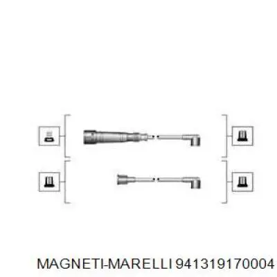 Zestaw przewodów wysokiego napięcia Magneti Marelli 941319170004 cena, od 41,12 USD