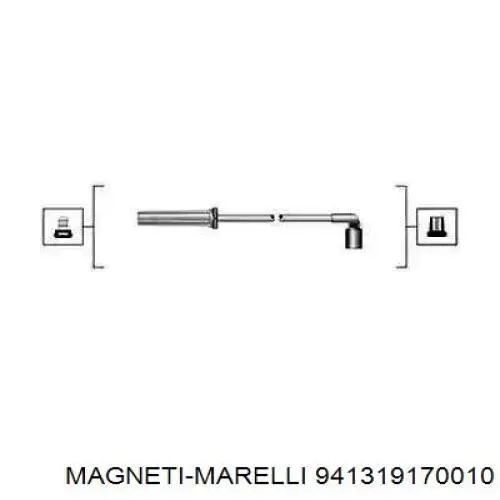 941319170010 Magneti Marelli Zestaw przewodów wysokiego napięcia