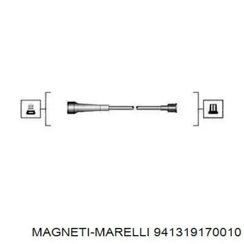 Zestaw przewodów wysokiego napięcia Magneti Marelli 941319170010 cena, od 16,83 USD