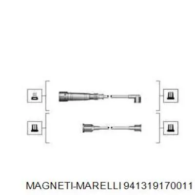 941319170011 Magneti Marelli Zestaw przewodów wysokiego napięcia