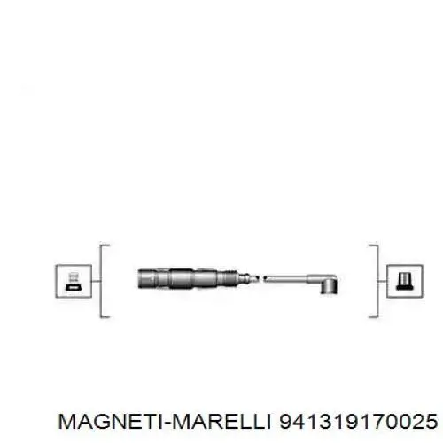 941319170025 Magneti Marelli Zestaw przewodów wysokiego napięcia