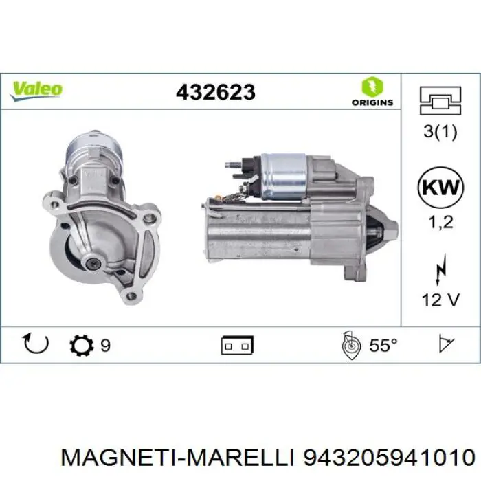 943205941010 Magneti Marelli Rozrusznik