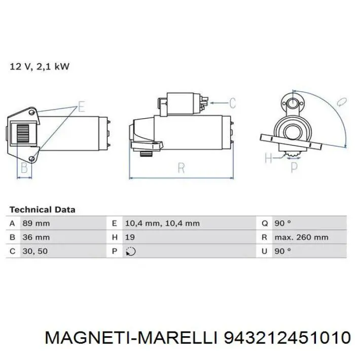 Rozrusznik Magneti Marelli 943212451010