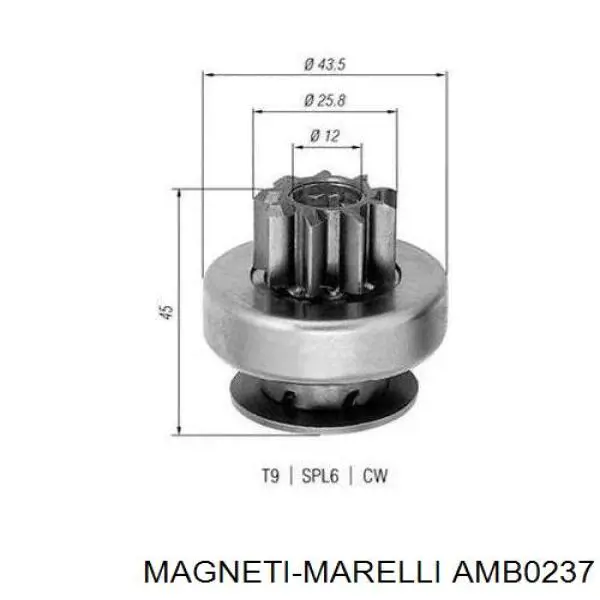 Do koszyka AMB0237 Magneti Marelli Bendiks rozrusznika