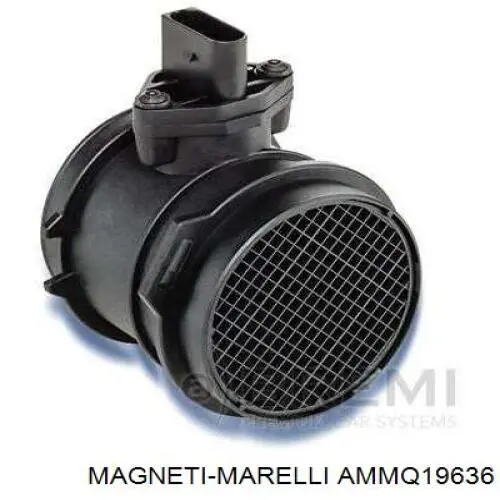 Do koszyka AMMQ19636 Magneti Marelli Czujnik przepływu powietrza, przepływomierz powietrza M.A.F.