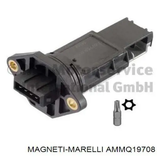 Czujnik przepływu powietrza, przepływomierz powietrza M.A.F. AMMQ19708 Magneti Marelli