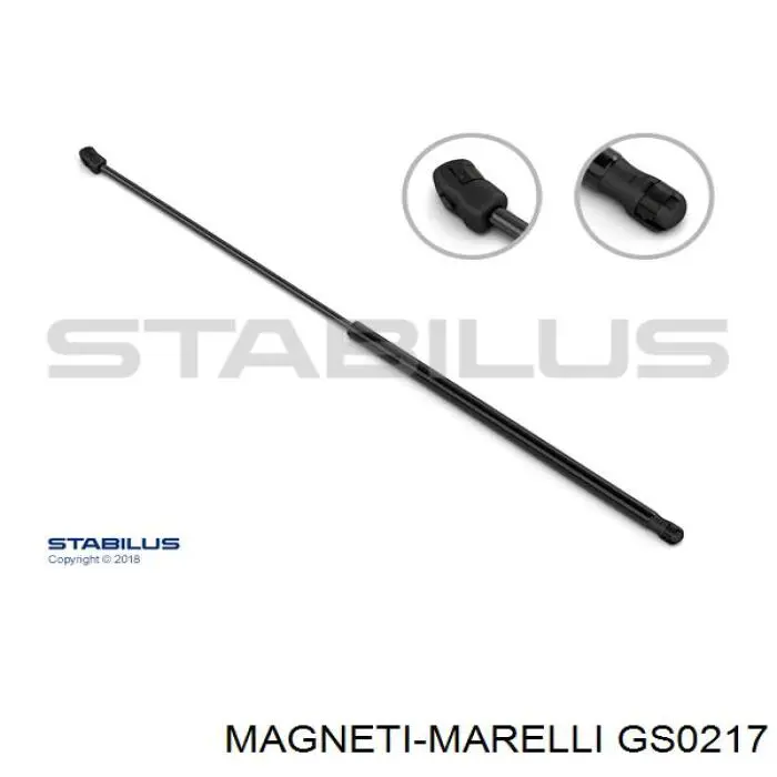 Amortyzator klapy bagażnika (3/5 drzwi-tylnych) Magneti Marelli GS0217 cena, od 11,41 USD