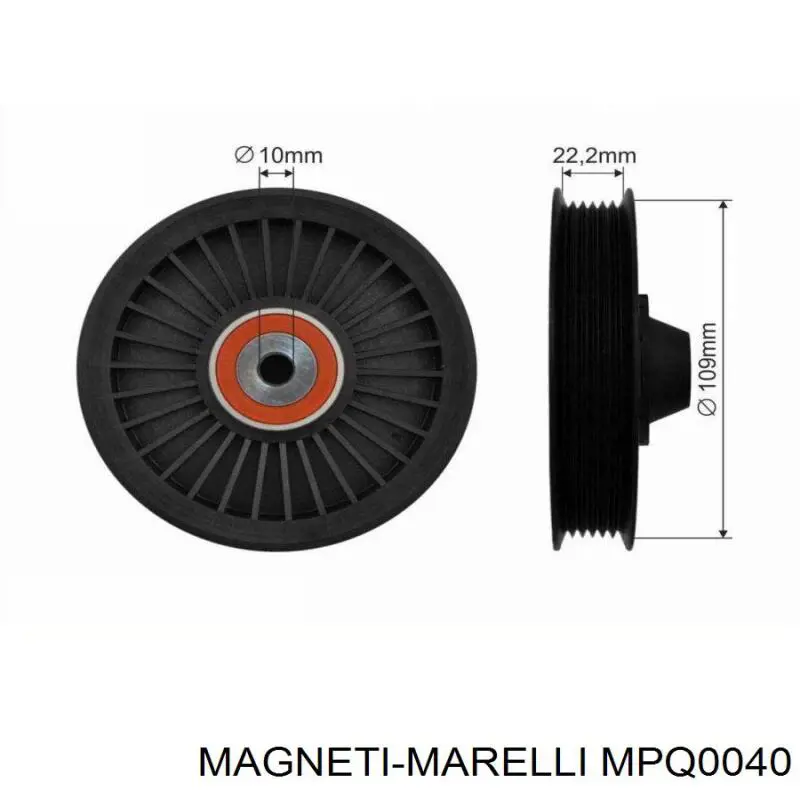 Rolka prowadząca, kierunkowa paska napędowego Magneti Marelli MPQ0040 cena, od 20,89 USD