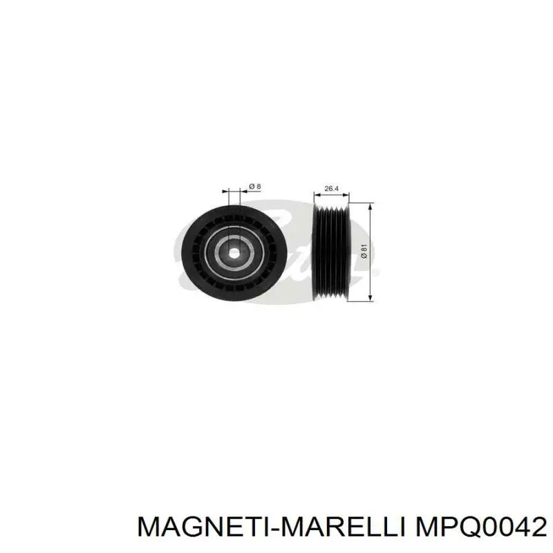 Do koszyka MPQ0042 Magneti Marelli Rolka napinacza paska napędowego