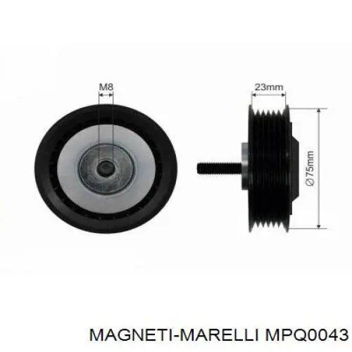 Rolka napinacza paska napędowego MPQ0043 Magneti Marelli