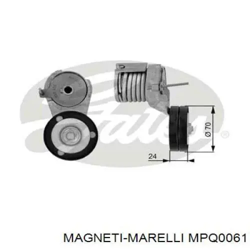 Rolka napinacza paska napędowego Magneti Marelli MPQ0061 cena, od 18,92 USD
