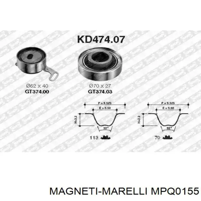Do koszyka MPQ0155 Magneti Marelli Rolka napinacza paska napędowego