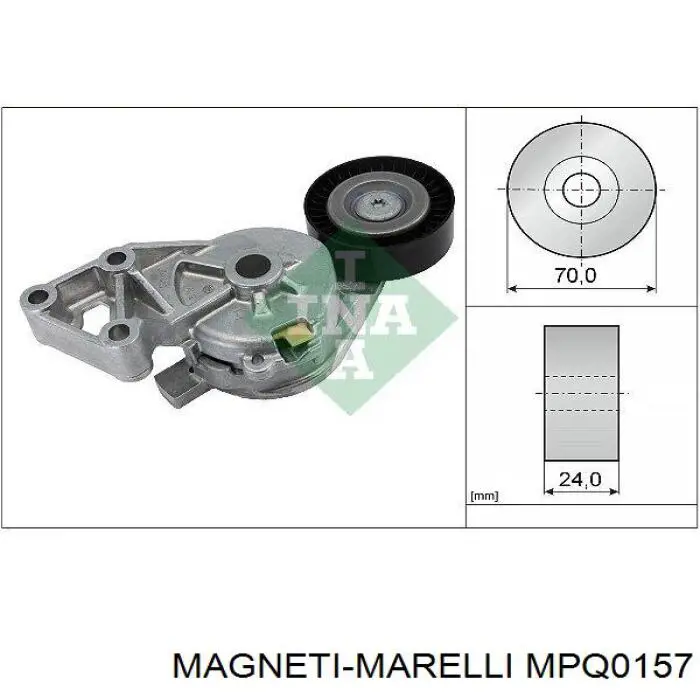 Rolka napinacza paska napędowego MPQ0157 Magneti Marelli