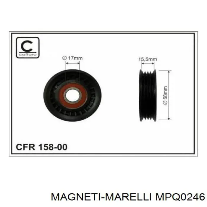Napinacz paska napędowego MPQ0246 Magneti Marelli