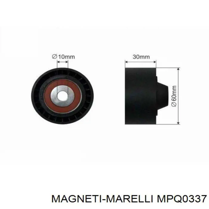 MPQ0337 Magneti Marelli Rolka prowadząca, kierunkowa paska napędowego