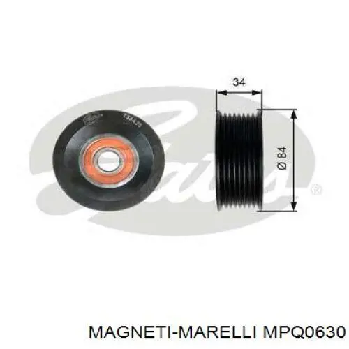 Rolka napinacza paska rozrządu MPQ0630 Magneti Marelli
