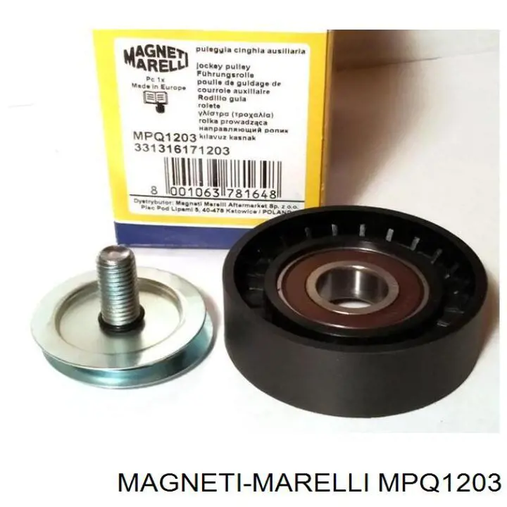Rolka prowadząca, kierunkowa paska napędowego MPQ1203 Magneti Marelli
