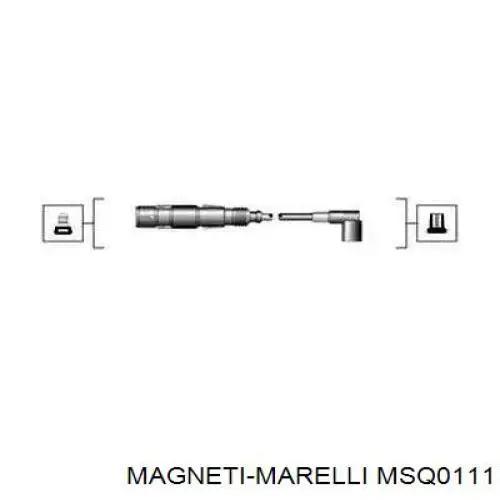Zestaw przewodów wysokiego napięcia MSQ0111 Magneti Marelli