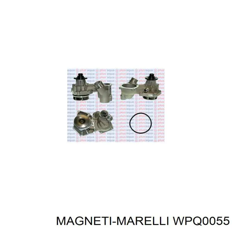 Pompa chłodząca wodna WPQ0055 Magneti Marelli