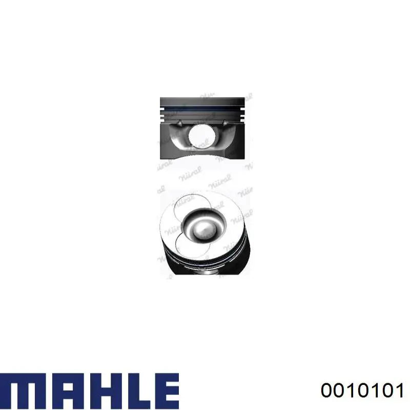 0010101 Mahle Original Tłok, komplet na 1 cylinder, 2. naprawa (+0,50)
