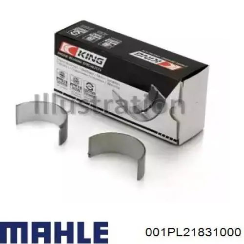 001PL21831000 Mahle Original Panewki korbowodowe wału korbowego, zestaw, standardowe (STD)