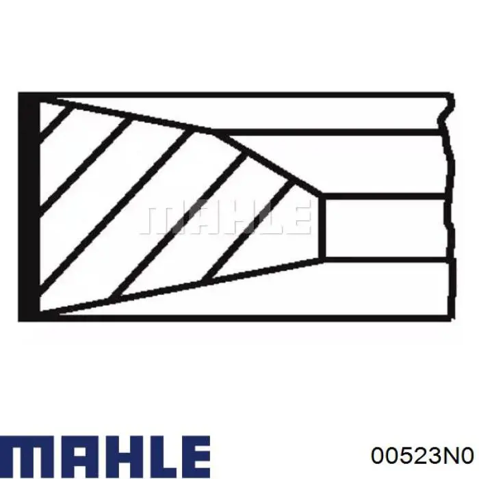 Do koszyka 00523N0 Mahle Original Pierścienie tłokowe na 1 cylinder, STD.