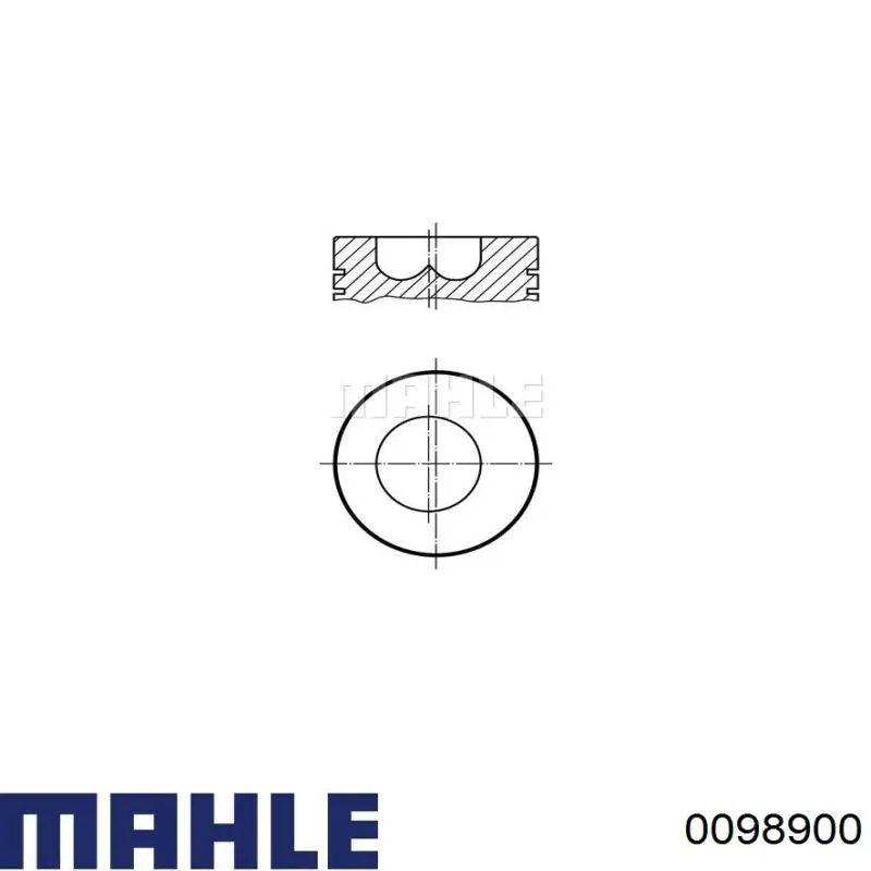 Tłok, komplet do jednego cylindru, STD Mahle Original 0098900 cena, od 151,50 USD