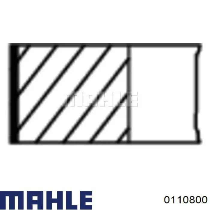 0110800 Mahle Original Tłok, komplet do jednego cylindru, STD