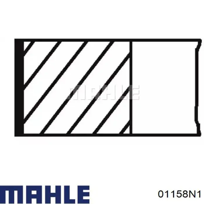 Do koszyka 01158N1 Mahle Original Pierścienie tłokowe na 1 cylinder, 2. naprawa (+0,50)