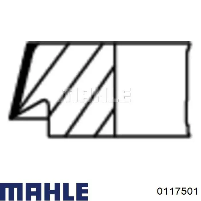 Tłok, komplet na 1 cylinder, 2. naprawa (+0,50) Mahle Original 0117501 cena, od 65,31 USD