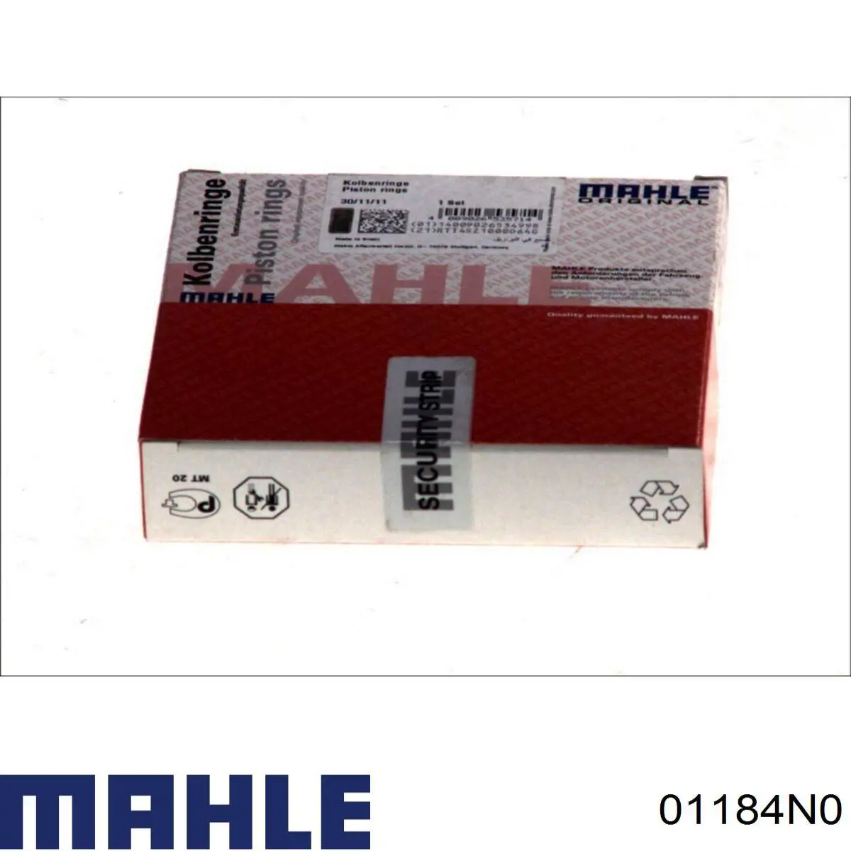 Do koszyka 01184N0 Mahle Original Pierścienie tłokowe na 1 cylinder, STD.