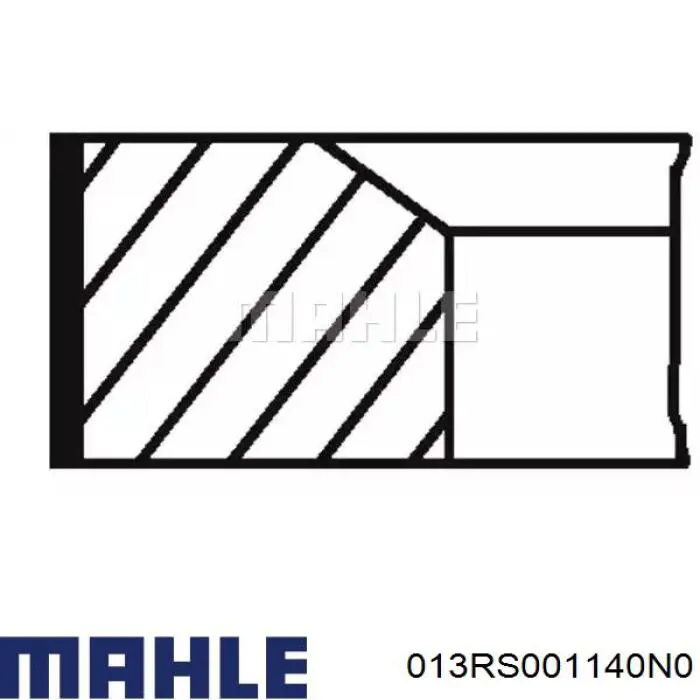 013 RS 00114 0N0 Mahle Original pierścienie tłokowe na 1 cylinder, std.