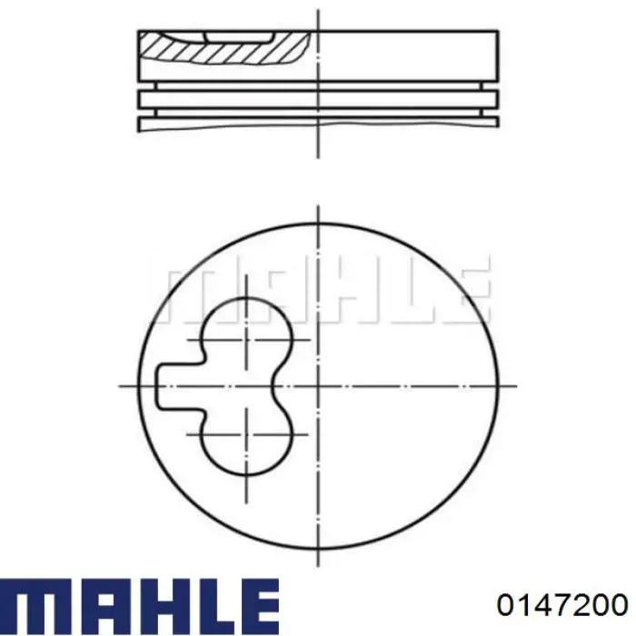 Tłok, komplet do jednego cylindru, STD Mahle Original 0147200 cena, od 95,35 USD