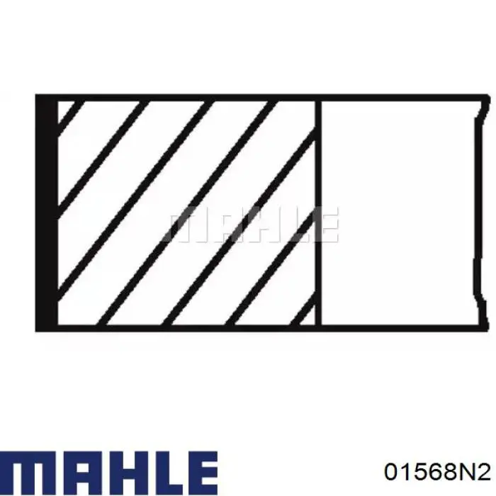 Do koszyka 01568N2 Mahle Original Pierścienie tłokowe na 1 cylinder, 2. naprawa (+0,50)