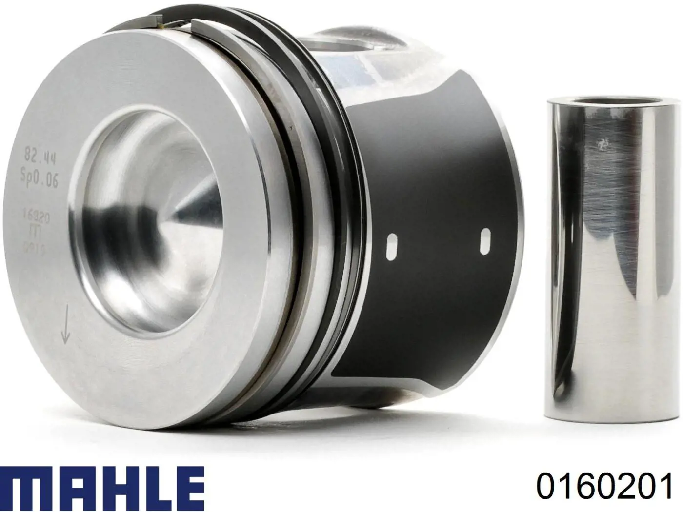 0160201 Mahle Original Tłok, komplet na 1 cylinder, 2. naprawa (+0,50)