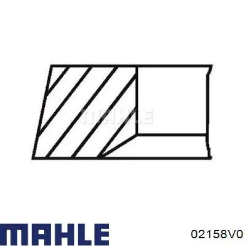 Do koszyka 02158V0 Mahle Original Pierścienie tłokowe na 1 cylinder, STD.