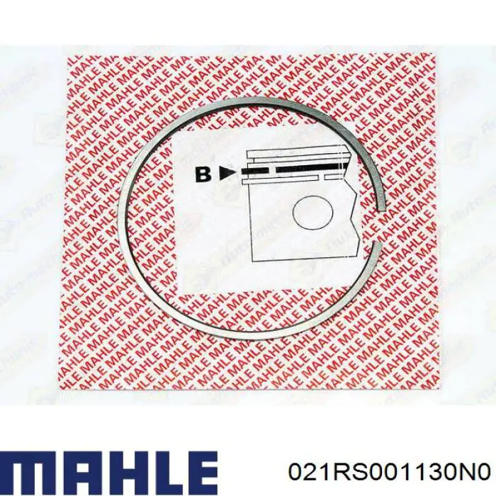 Do koszyka 021RS001130N0 Mahle Original Pierścienie tłokowe na 1 cylinder, STD.
