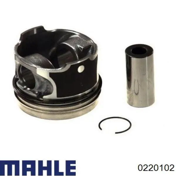 Do koszyka 0220102 Mahle Original Tłok, komplet na 1 cylinder, 2. naprawa (+0,50)