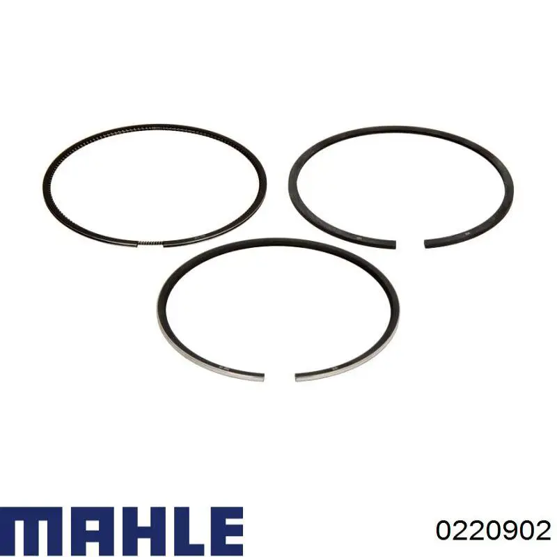 0220902 Mahle Original Tłok, komplet na 1 cylinder, 2. naprawa (+0,50)