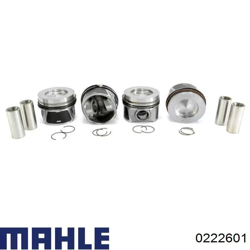 Tłok, komplet na 1 cylinder, 2. naprawa (+0,50) Mahle Original 0222601 cena, od 125,97 USD