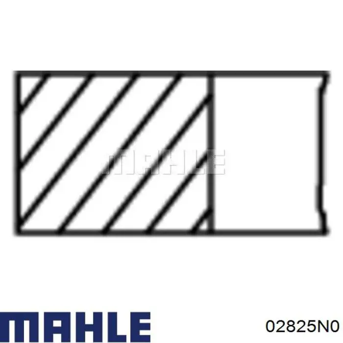 02825N0 Mahle Original Pierścienie tłokowe na 1 cylinder, STD.