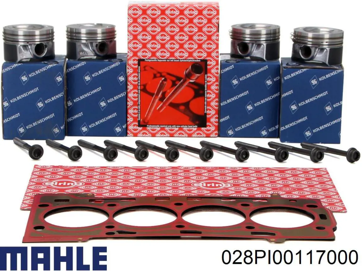 028PI00117000 Mahle Original Tłok, komplet do jednego cylindru, STD