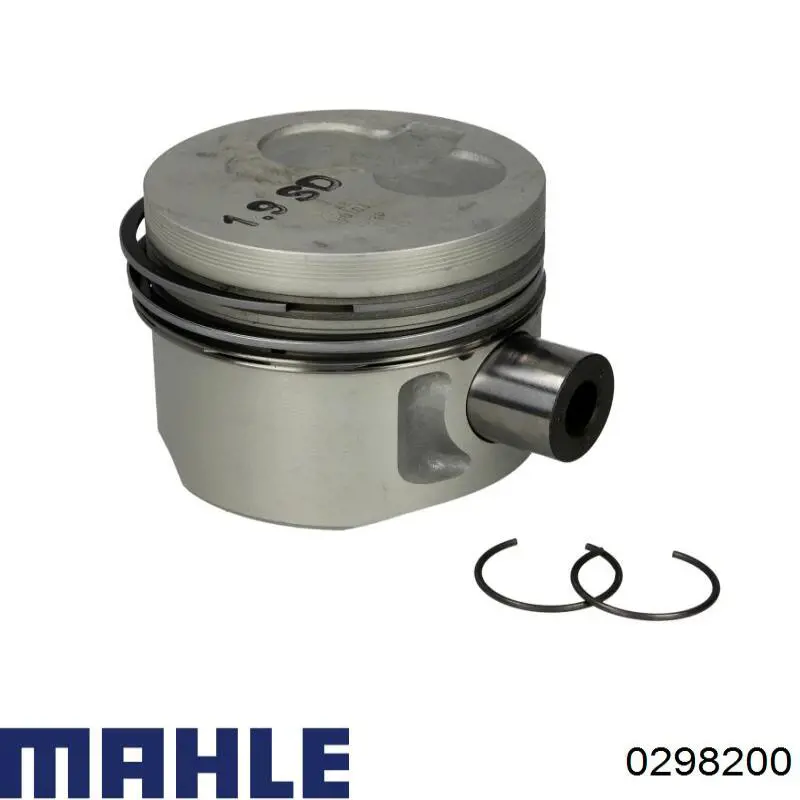 0298200 Mahle Original Tłok, komplet do jednego cylindru, STD