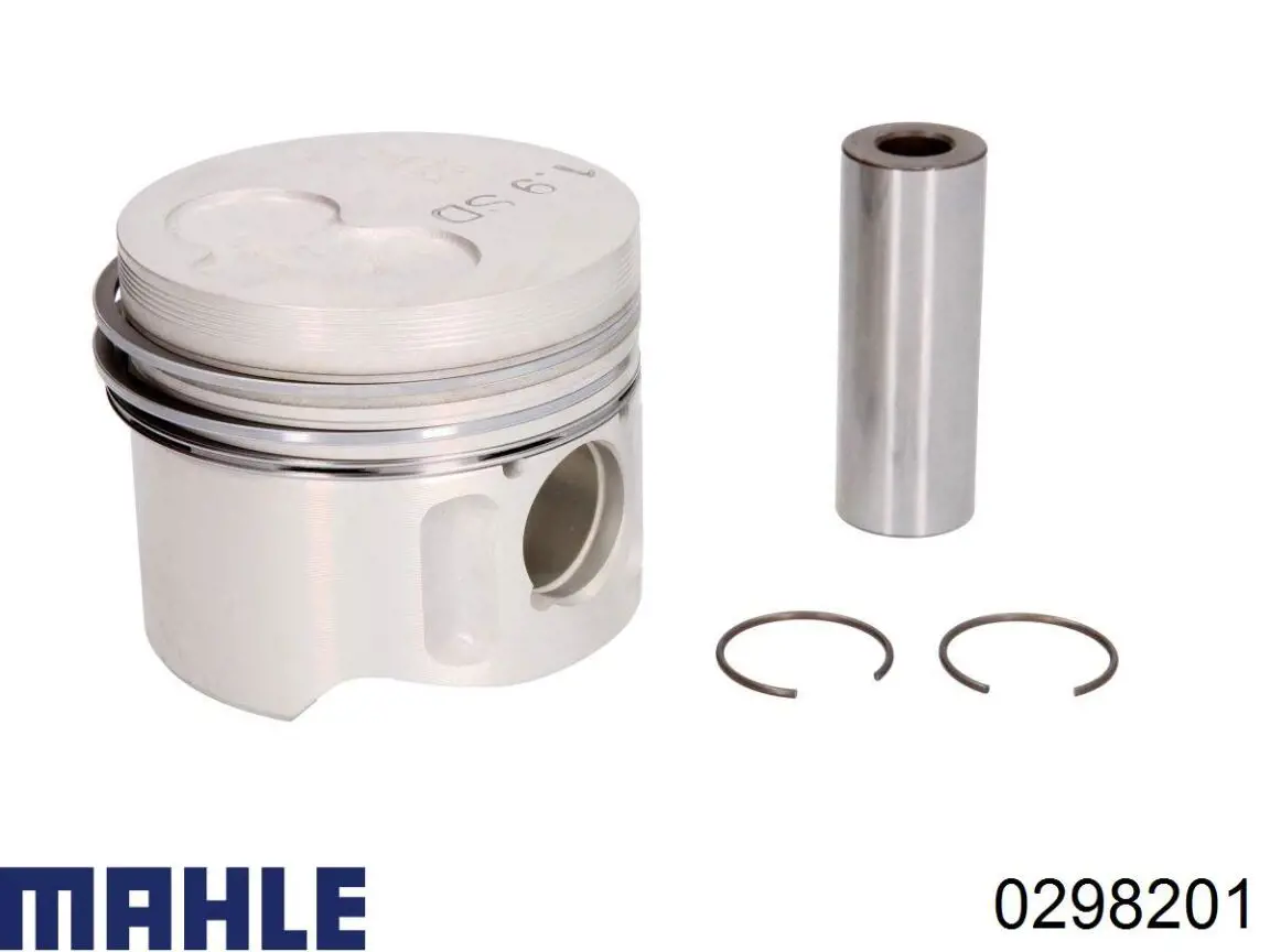 Tłok, komplet do jednego cylindru, 1. naprawa (+0,25) Mahle Original 0298201 cena, od 75,89 USD