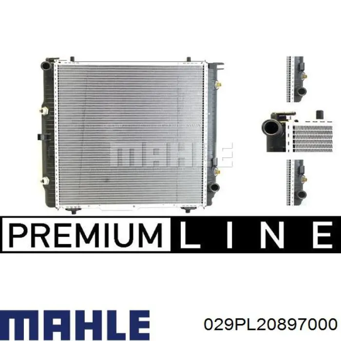 029PL20897000 Mahle Original Panewki korbowodowe wału korbowego, zestaw, standardowe (STD)