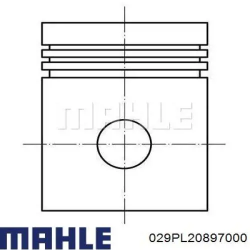 Panewki korbowodowe wału korbowego, zestaw, standardowe (STD) Mahle Original 029PL20897000