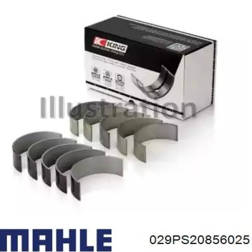 Panewki korbowodowe wału korbowego, zestaw, 1. naprawa (+0,25) Mahle Original 029PS20856025 cena, od 90,24 USD