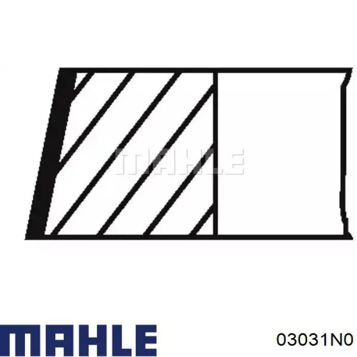 Do koszyka 03031N0 Mahle Original Pierścienie tłokowe na 1 cylinder, STD.