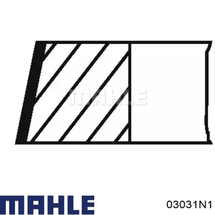 Do koszyka 03031N1 Mahle Original Zestaw pierścieni tłokowych do silnika, 1. naprawa (+0,25)