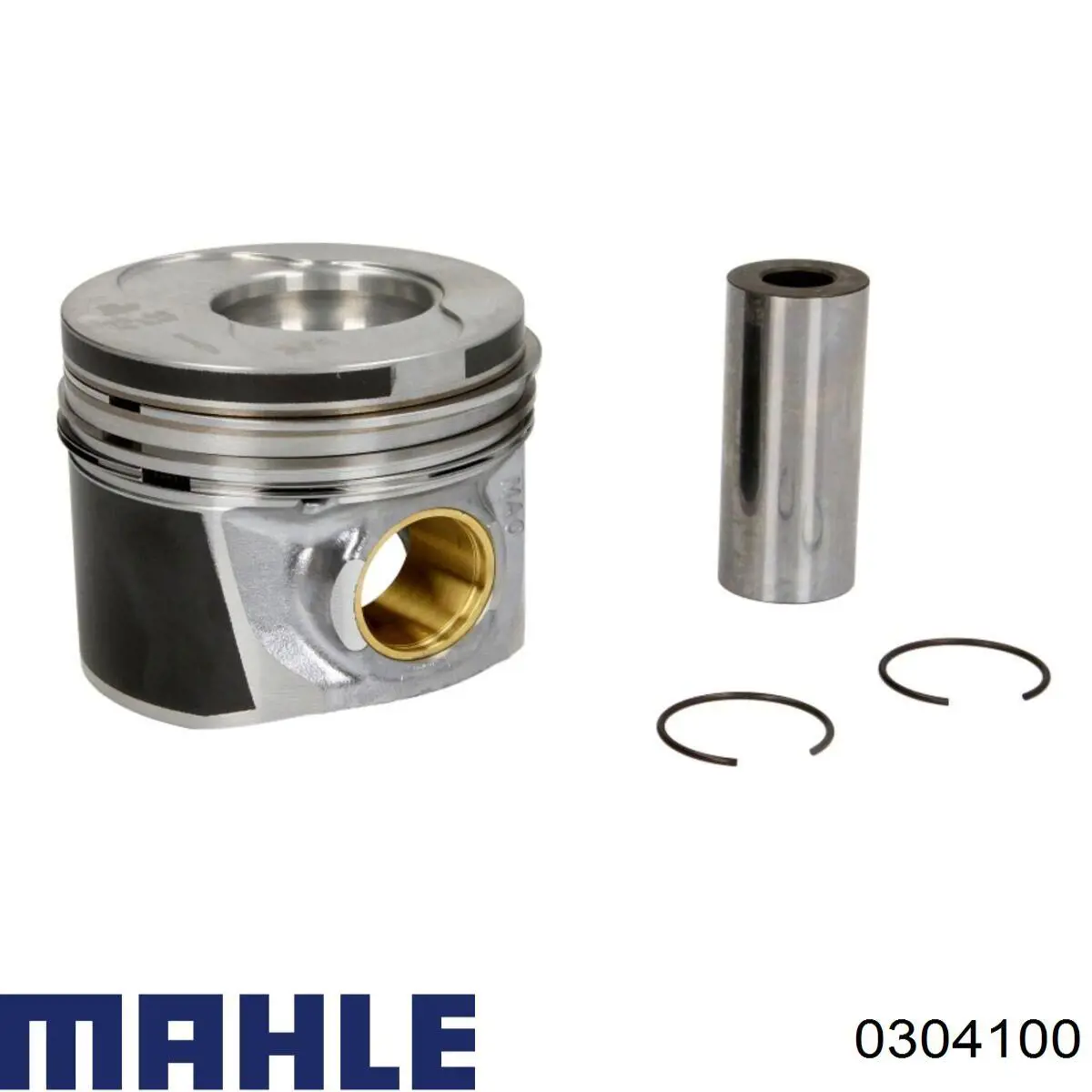 Do koszyka 0304100 Mahle Original Tłok, komplet do jednego cylindru, STD